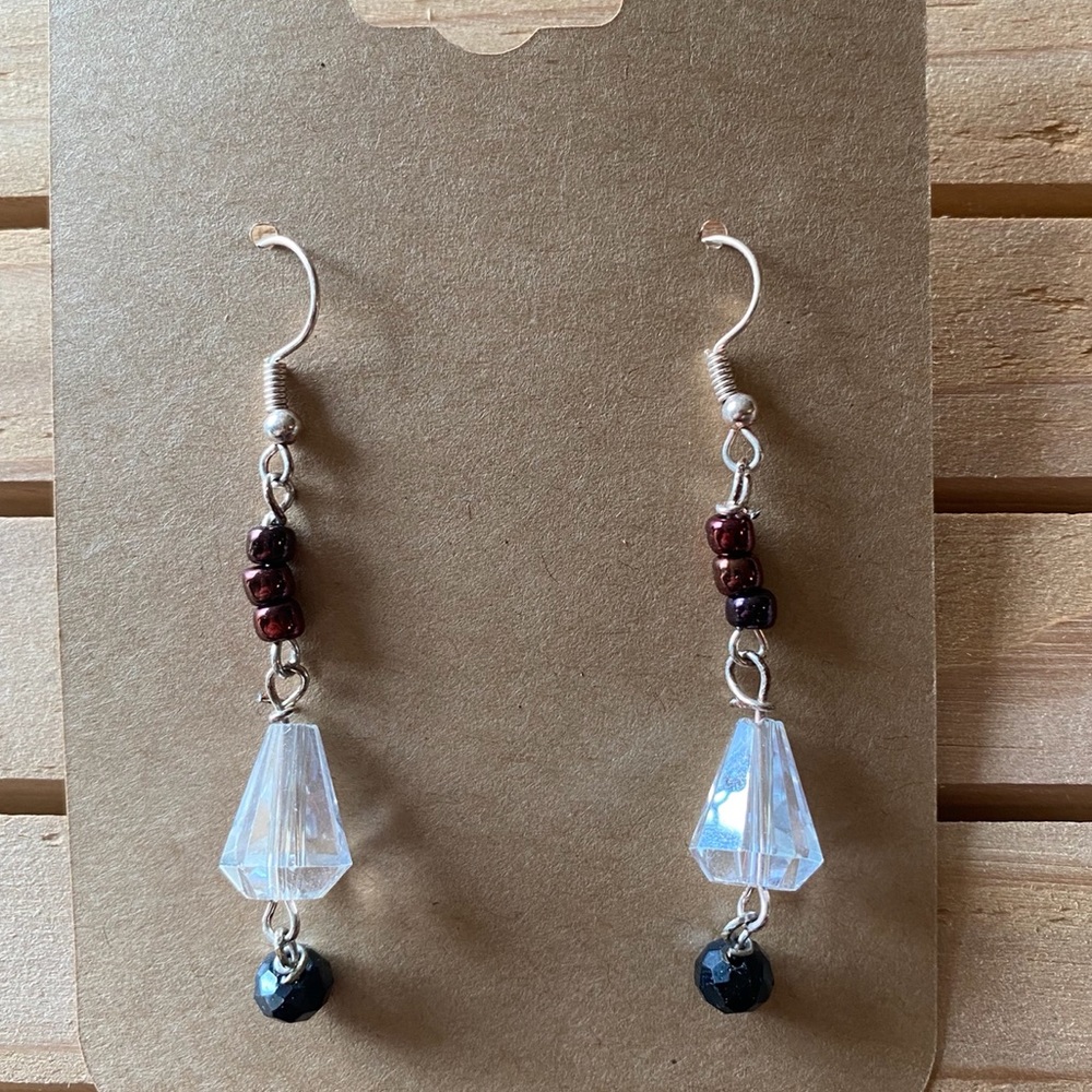 Handmade Crystal Drop Earrings